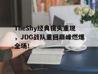 爱游戏平台登录入口-TheShy经典镜头重现，JDG战队重回巅峰燃爆全场！
